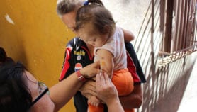 委内瑞拉的危机威胁着地区无麻疹状况