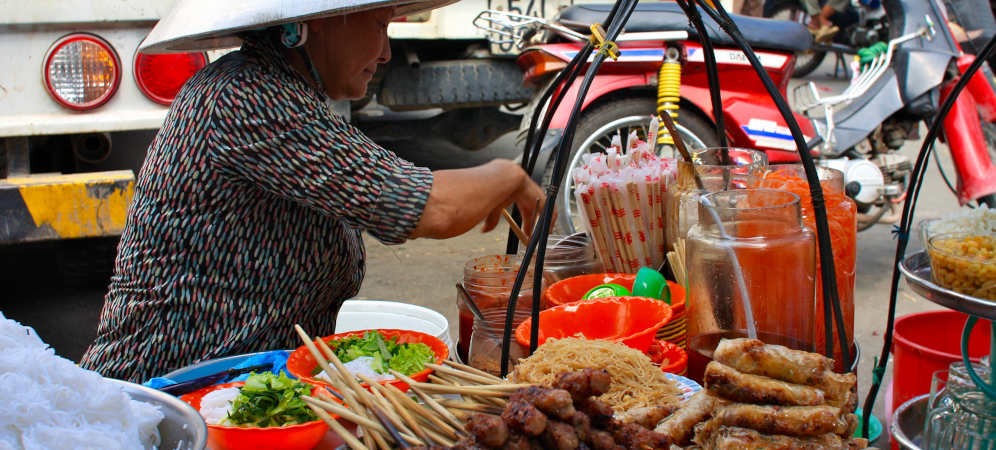 Street food in Saigon, Vietnam